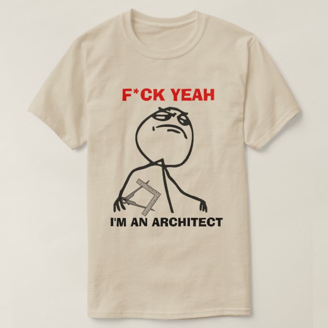 Ich bin ein Architekt T-Shirt (Design vorne)