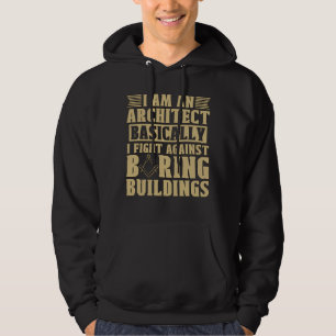 Ich bin ein architektonisches Gebäude Hoodie
