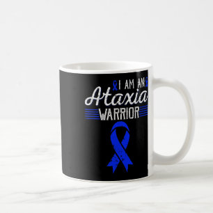 Ich bin ein Ataxie-Krieger Blaues Band Bewusstsein Kaffeetasse