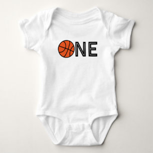 Ich bin ein Baby-Basketball-Shirt Baby Strampler