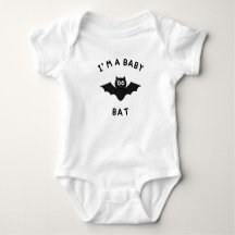 Ich bin ein Baby Bat | Funny Halloween Baby Bodysu