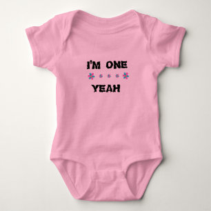 Ich bin ein Baby Girl Bodysuit Pink Baby Strampler