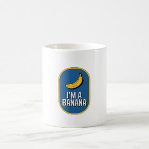 Ich bin ein Bananenkostüm Halloween Obst Kaffeetasse