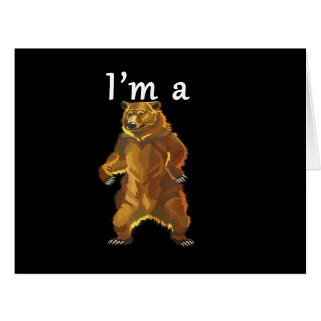 Ich bin ein Bärengrizzly und ein brauner Bär (Vorderseite (Horizontal))