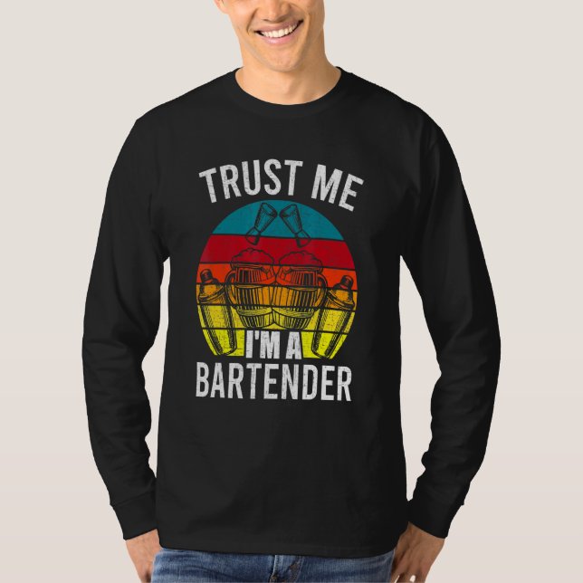 Ich bin ein Barkeeper Barkeeper Bartender T-Shirt (Vorderseite)