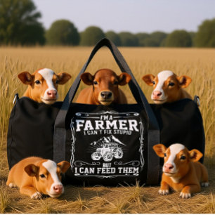ICH BIN EIN BAUER, ICH KANN NICHT DUMMHEIT REPARIE DUFFLE BAG