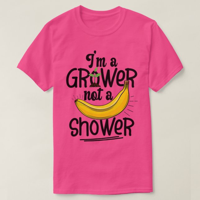 Ich bin ein Bauer und kein Bauer mit einer Dusche. T-Shirt (Design vorne)