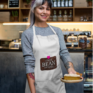 Ich bin ein Bean-Devotee, Kaffeepapier-Standard-Sc Schürze