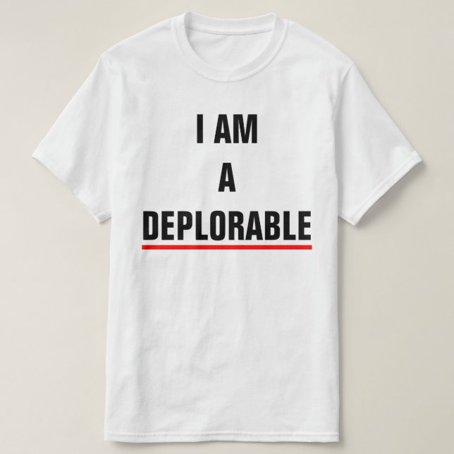 ICH BIN EIN BEDAUERNSWERTES T-Shirt (Design vorne)