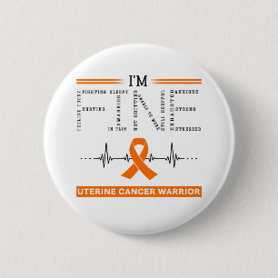 Ich bin ein bester Uteruskrebskrieger Button