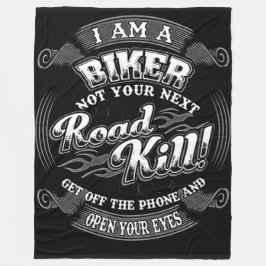 ICH BIN EIN BIKER FLEECEDECKE