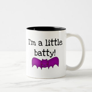 Ich bin ein bisschen Batty Zweifarbige Tasse