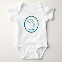Ich bin ein bisschen.. DELFIN! Baby Bodysuit