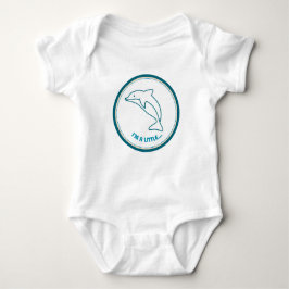 Ich bin ein bisschen.. DELFIN! Baby Bodysuit Strampler