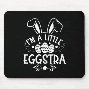 Ich bin ein bisschen eggstra lustiger Hase Osterha Mousepad