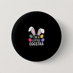 Ich bin ein bisschen eggstra Osterhase Freude Button