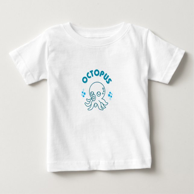 Ich bin ein bisschen.. OCTOPUS! Kinder T - Shirt (Vorderseite)