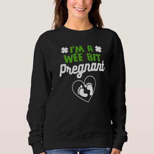 Ich bin ein bisschen schwanger Baby-Designs für Sc Sweatshirt (Vorderseite)