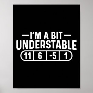 Ich bin ein bisschen understable Disc Golf Frisbee Poster