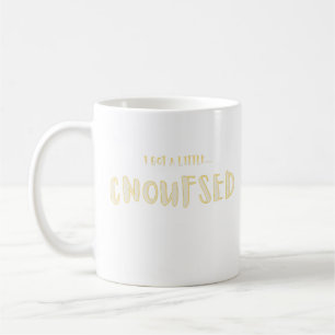 Ich bin ein bisschen verwirrt Lustige Typografie Kaffeetasse