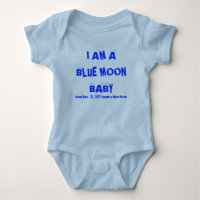 ICH BIN ein BLAUER MOND-BABY, das am 31. Dezember