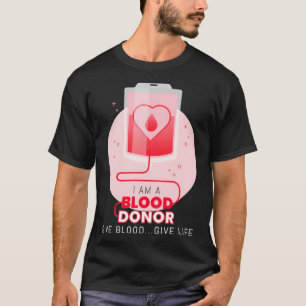 Ich bin ein Blutspender Blutspendebeutel-Blutspend T-Shirt