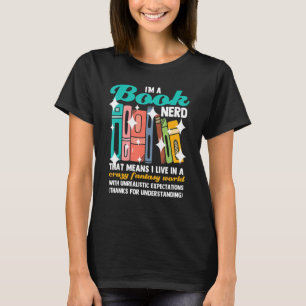 Ich bin ein Bücherwurm, der Bücher liest   T-Shirt