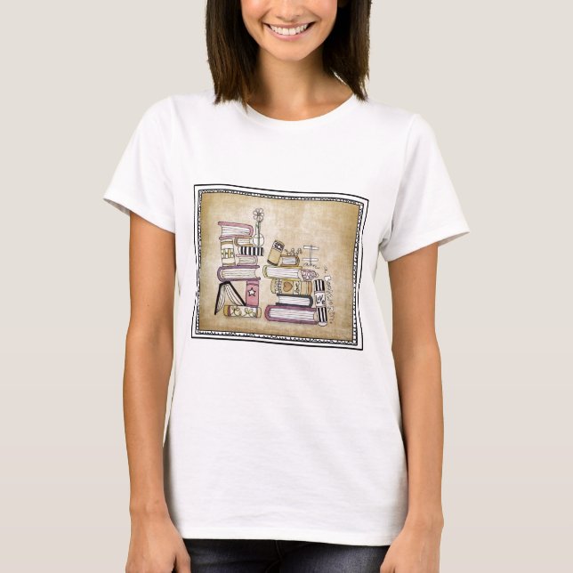 ich bin ein Bücherwurm T-Shirt (Vorderseite)