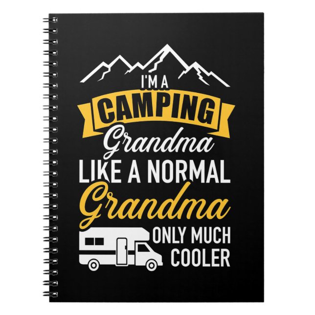 Ich bin ein Camping Oma Notizblock (Vorderseite)