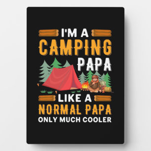 Ich bin ein Camping Papa Fotoplatte