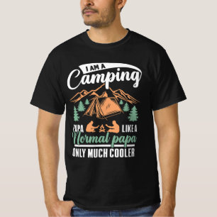 Ich bin ein Camping Papa Vater Mens Funny Camping T-Shirt