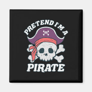 Ich bin ein Cartoon von Piratenwitz, Zitat, Schäde Magnet