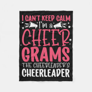 Ich bin ein Cheer-Gramm von einer Cheerleader-Gram Fleecedecke