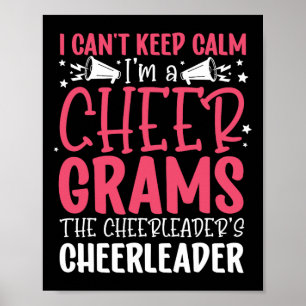 Ich bin ein Cheer-Gramm von einer Cheerleader-Groß Poster
