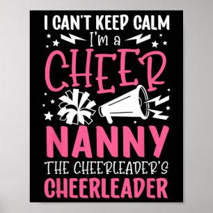 Ich bin ein Cheer-Nanny einer Cheerleader-Nanny-Om Poster