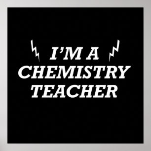 Ich bin ein Chemielehrer Poster