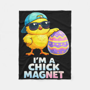 Ich bin ein Chick-Magnet Lustiger Ostern-Chick-Spr Fleecedecke