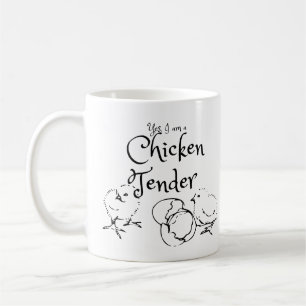Ich bin ein Chicken Tender Becher – Lustiger Hühne Kaffeetasse