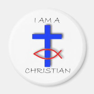 Ich bin ein christlicher Kreis-Magnet Magnet
