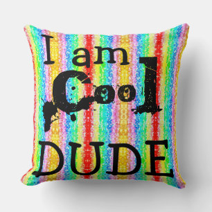 Ich bin ein cooler Nerd T - Shirt Kissen