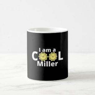 Ich bin ein cooles Miller-Design - mit gelber Sonn Kaffeetasse