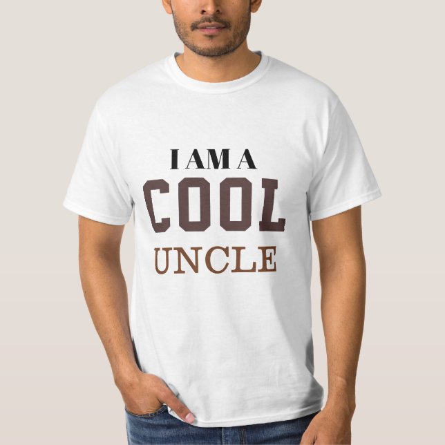 Ich bin ein cooles Onkel T-Shirt  (Vorderseite)