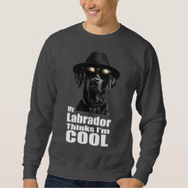 Ich bin ein Cooles schwarzes Labor Sweatshirt