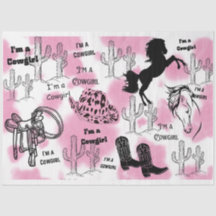 Ich bin ein Cowgirl, das mir vorgestellt wird