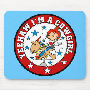 Ich bin ein Cowgirl Mousepad