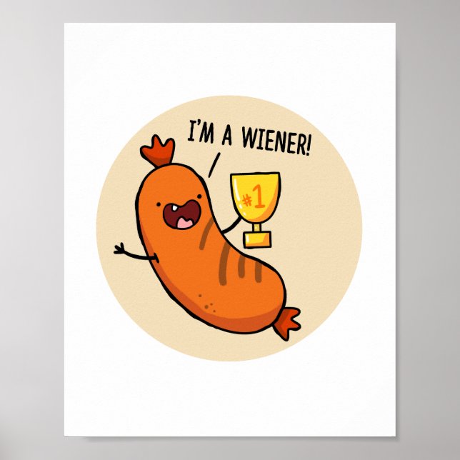 Ich bin ein Dackel-Hotdog-Poster Poster (Vorne)