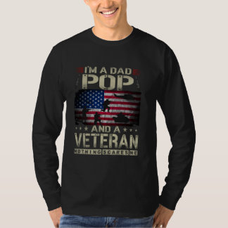 Ich bin ein Dad Pop und Veteran Lustig Retro Nicht T-Shirt