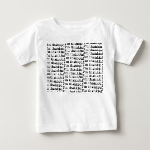 Ich bin ein dankbarer Wiederholungs-Erntedank Baby T-shirt