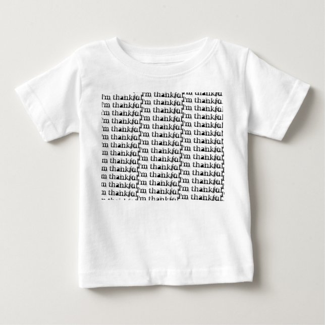 Ich bin ein dankbarer Wiederholungs-Erntedank Baby T-shirt (Vorderseite)