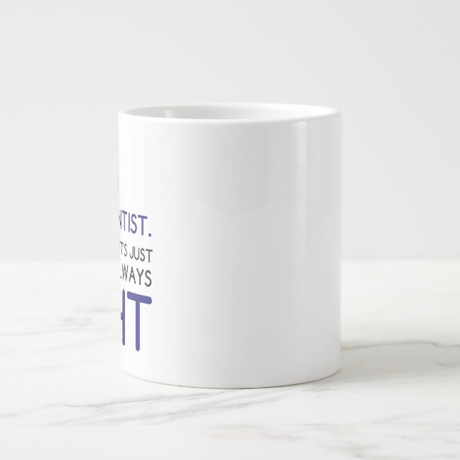 ICH BIN EIN DATENWISSENSCHAFTLER Jumbo-Tasse (Vorderseite)